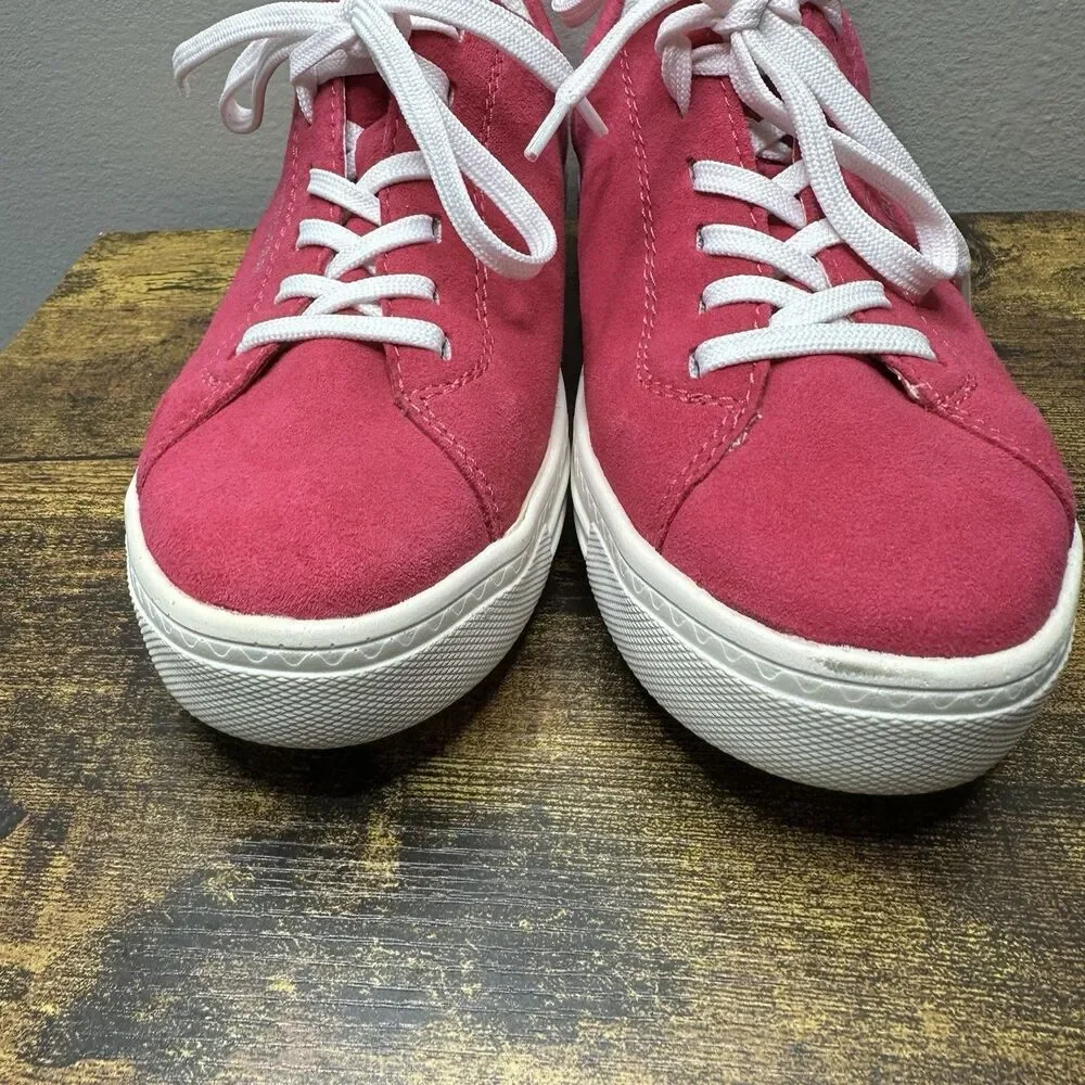 Remonte Sneaker Comfort Suede Trainer Women's Size 38 Pink Leather Upper Comfort
